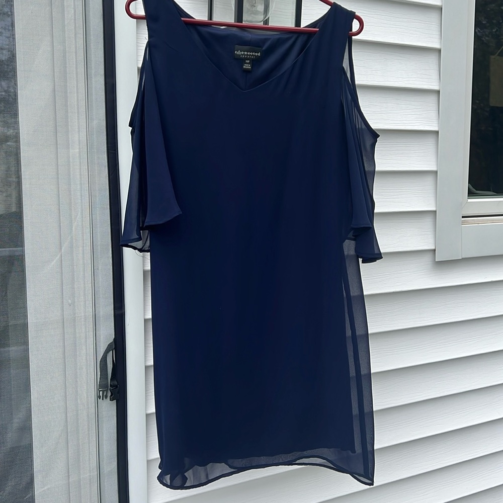 Women’s Navy Cold Shoulder Dress